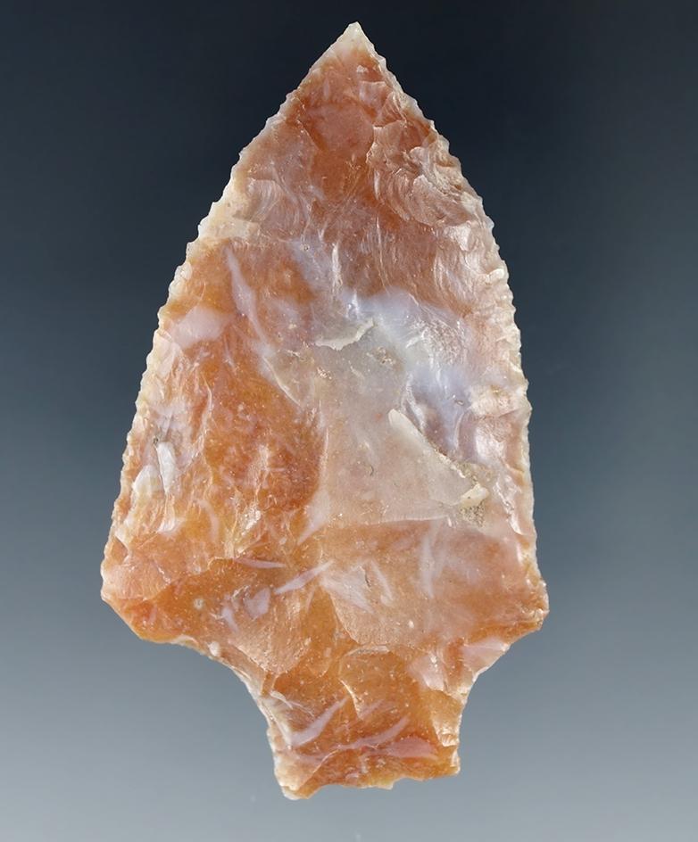 Early Archaic Stemmed made from beautiful material found in Alachua Co., Florida.