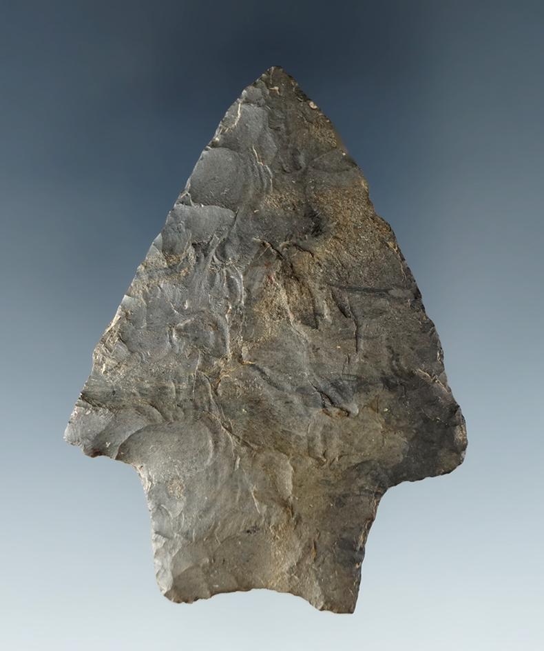 2 5/8" Transitional Paleo made from Coshocton Flint found on the Reminger farm, Crawford Co., Ohio.