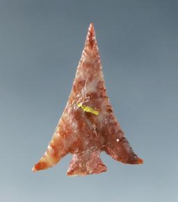 1 1/16" Columbia Plateau made from translucent red Agate. Restoration to the base- Columbia River.