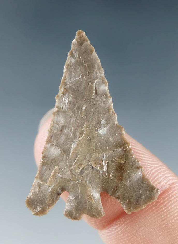 1 1/4" Columbia Plateau Split Stem made from gray Jasper, found near the Columbia River.