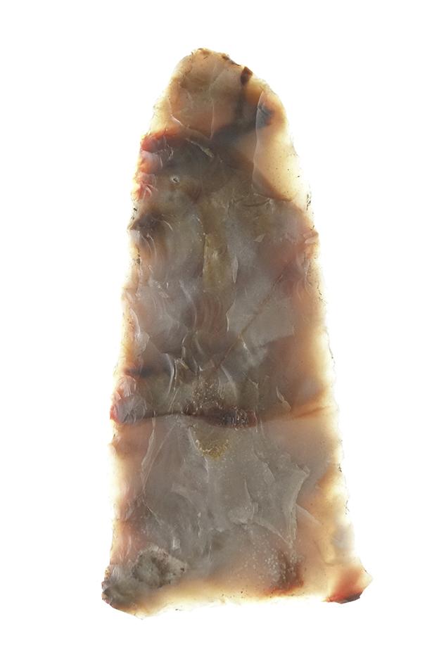 2 5/8" Knife made from attractive multicolored agate found in Washington.