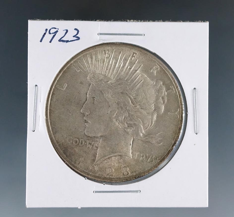 1923 Peace Silver Dollar AU