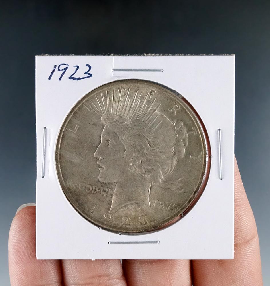 1923 Peace Silver Dollar AU