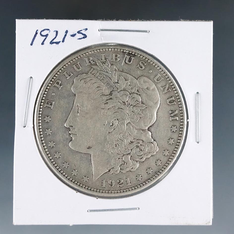 1921-S Morgan Silver Dollar VF