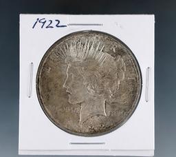 1922 Peace Silver Dollar AU