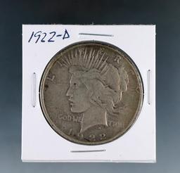 1922-D Peace Silver Dollar VF