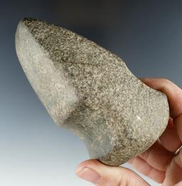 4" Long 3/4 grooved Hardstone Axe in excellent condition found in New York.