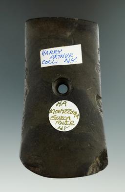 3 3/4" slate Pendant found near the Seneca River, New York.   Ex. Harry Arthur collection.