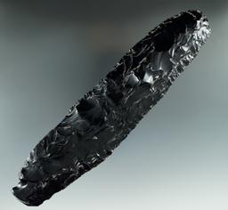 Large 9 1/4" Unfinished Obsidian Wealth Blade found in the Great Basin, Oregon.