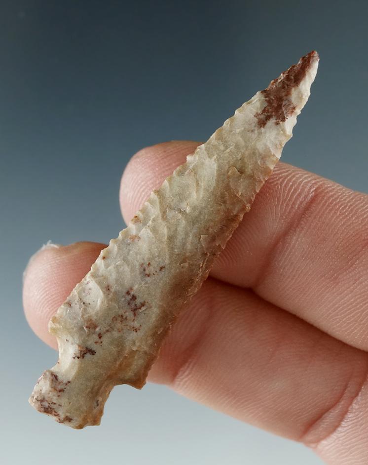 2" Stemmed Dart made from Agate found near the Columbia River.