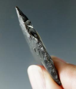1 11/16" Paleo Fluted Clovis made from Coshocton Flint found in Delaware Co., Ohio.