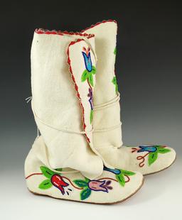 Pair of contemporary beaded Boots.