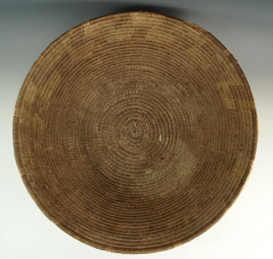 Tightly woven 15" diameter x 5" tall Pima Basket.