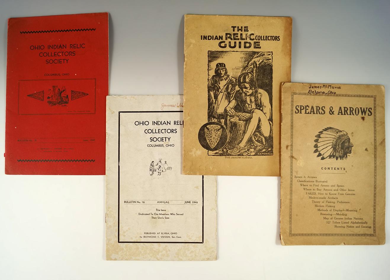 Set of 4 Ohio Collector Guides.