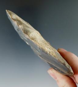 4" beautiful Hornstone Cache Blade found in Spencer County Indiana. Ex. Art Gerber.