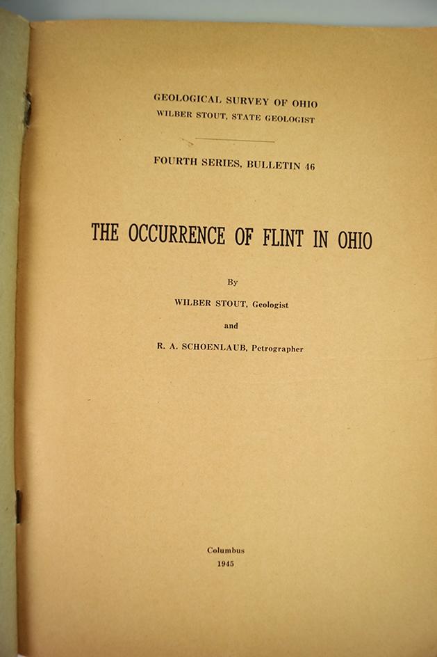 Book: The Occurrence of Flint in Ohio, 1945.