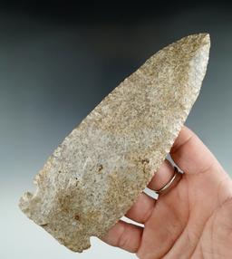 5 5/8" Benton made from Harrodsburg Chert. Found in Dearborn Co., Indiana.  Jackson COA.