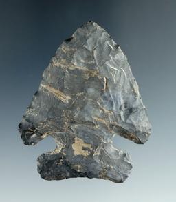 2 1/4" Coshocton Flint Thebes found in Montgomery Co., Ohio.