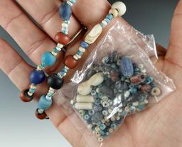 Nice assemblage of beads from the early 1700s - 1814 found in Elmore Co., Alabama.