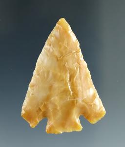 1 1/2" Quilomine Bar Point made from Translucent Caramel Agate, found near the Columbia River.