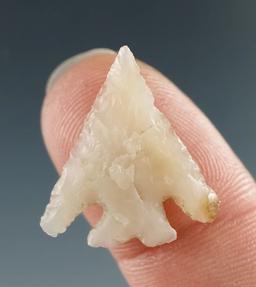 7/8" Eastgate Split Stem made from Translucent White Agate, found near the Columbia River.