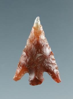 3/4" Columbia Plateau made from Translucent Root Beer Agate, found near the Columbia River.