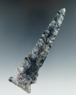 Large 4 13/16" Flint Ridge Flint Meadowood found in Darke Co., Ohio. Ex. Cull collection.