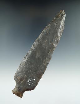 Large! 6 3/8" Ashtabula made from Hornstone found in Ashland Co., Ohio. Jackson COA.