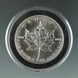 1988 Maple Leaf .9999 Fine Silver 1oz.