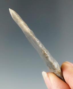 2 7/16" Stemmed point made from beautiful material found in the Kansas/Oklahoma area. Ex.  Writer.