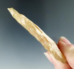 3" Paleo Knife made from Yellow Chert found in Colorado.