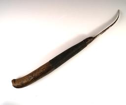 Rare! Large 13 5/8" long old Salish Knife from the Pacific Northwest. Used For carving masks and tot