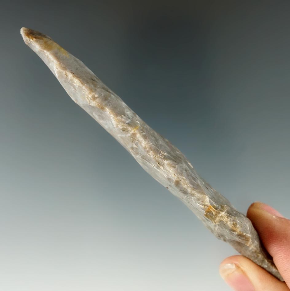 4 1/4" Upper Mercer Flint Ashtabula found in Trumbull Co., Ohio.