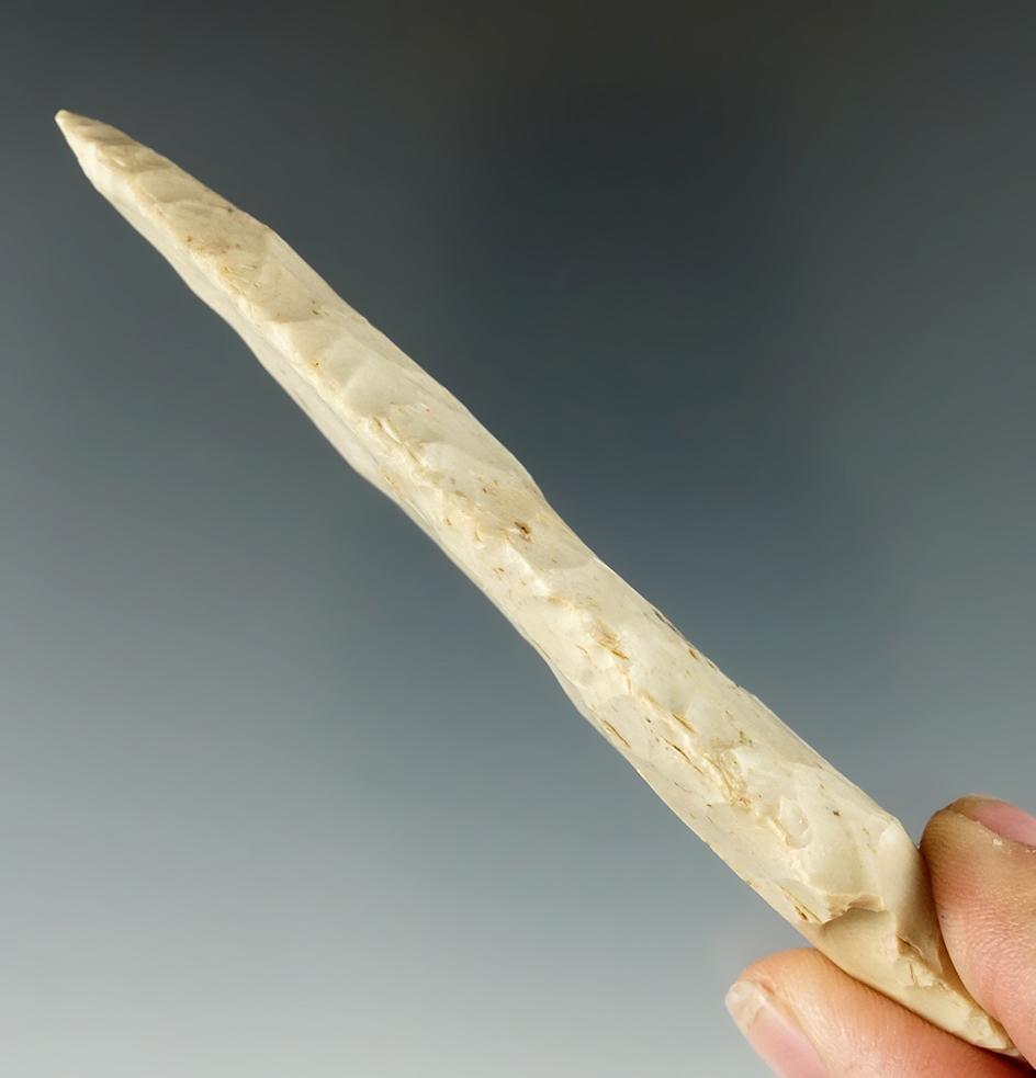 4 1/4" Stemmed Knife found in Ohio. Ex. Mel Wilkens Collection.