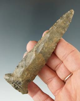 4" Fish Spear found in Ohio that is heavily patinated.