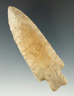 4 1/16" Heavy Duty made from Flint Ridge Flint, found in Hocking Co., Ohio. Ex. John Lutz.