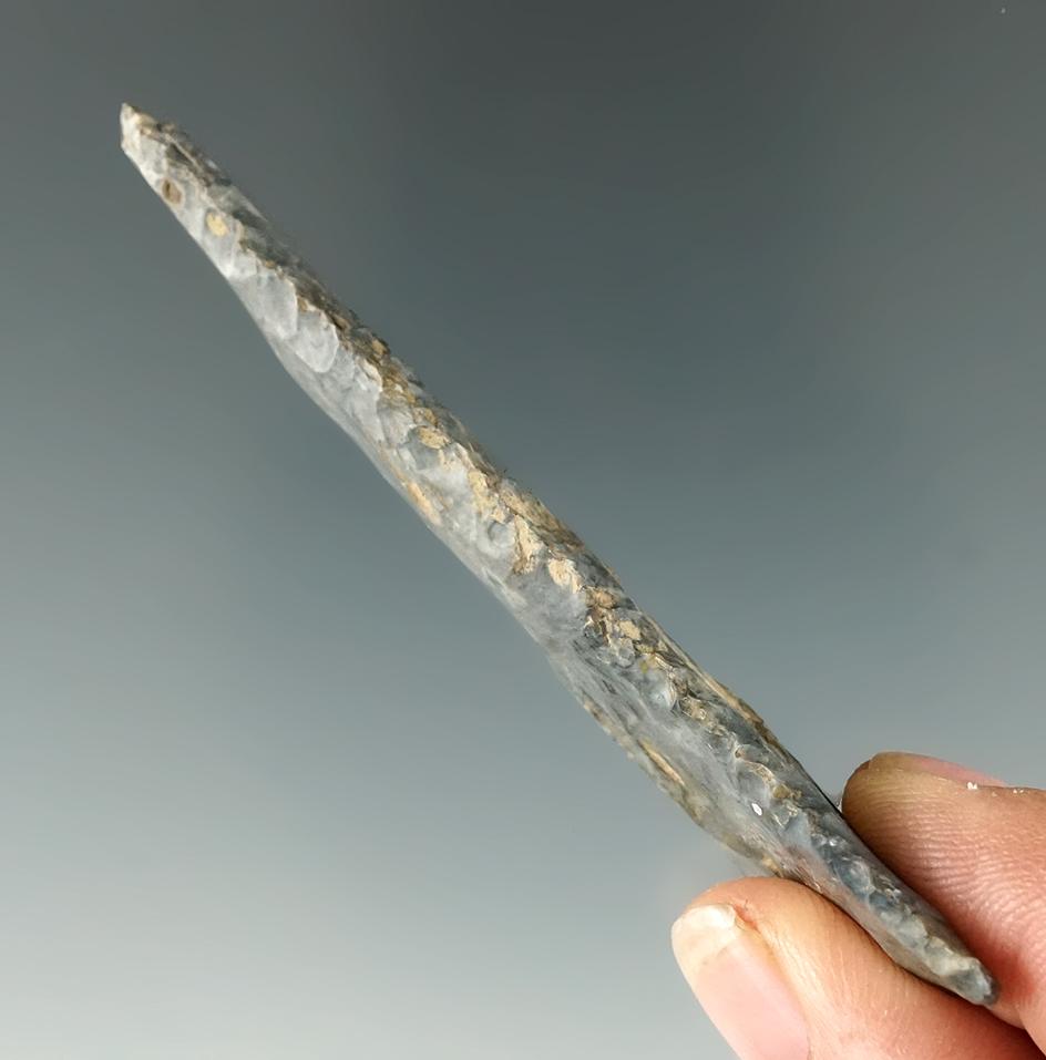 3 1/8" Ft. Ancient Knife made from Coshocton Flint, found in Ohio.