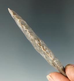 3 1/16" Paleo Lanceolate found in Ohio, made from Upper Mercer Flint.