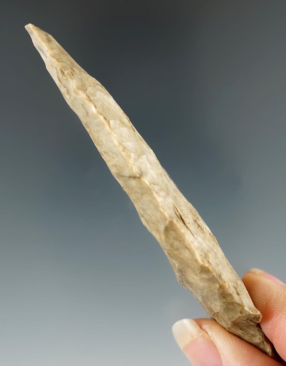 3 9/16" Archaic Knife found in Coshocton Co., Ohio. Ex. Danny Brenneman.