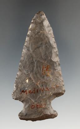 3 1/16" Hopewell found in Medina Co., Ohio made from Coshocton Flint.