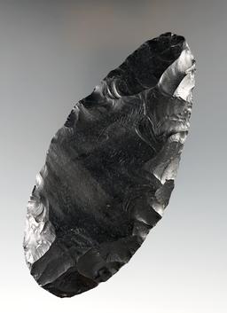 4 7/16" Obsidian Blade found in Lake Co., Oregon.