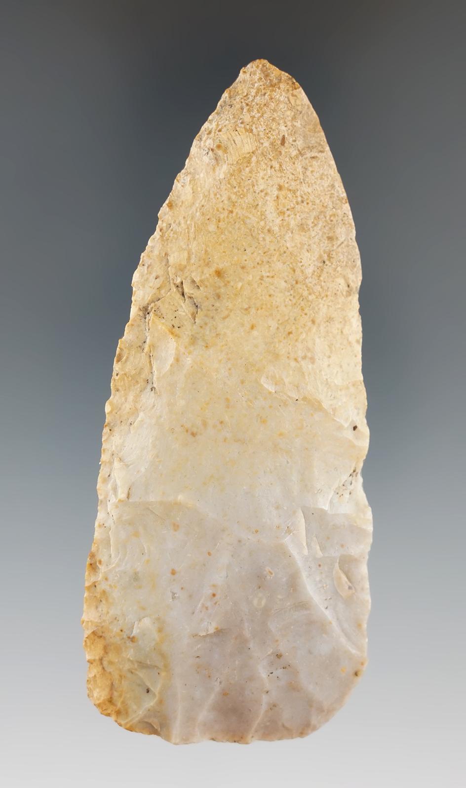 3 3/4" Knife made from Coshocton Flint, found in Holmes Co., Ohio.