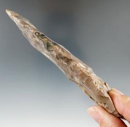 Beautiful color on this 5" Early Knife made from Pipe Creek Flint, found in Holmes Co., Ohio.