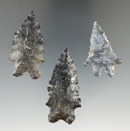 Set of three Ohio Bifurcates, largest is 1 15/16".