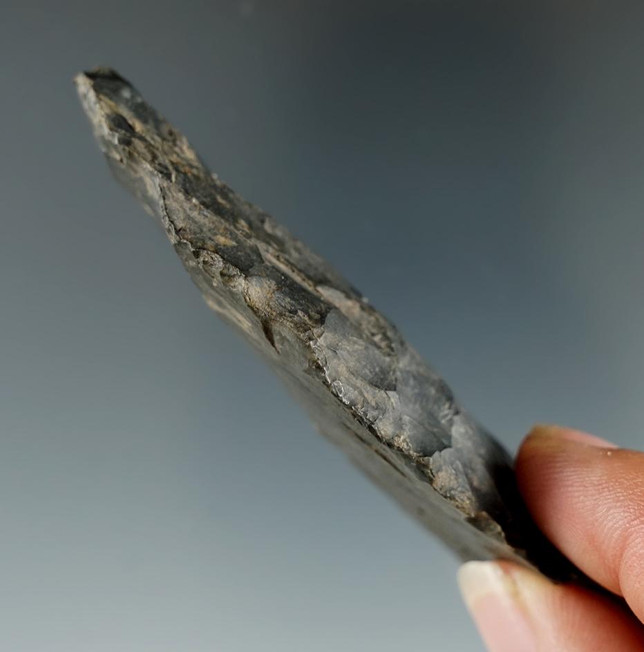 2 7/8" Coshocton Flint Paleo Knife found in Ohio.