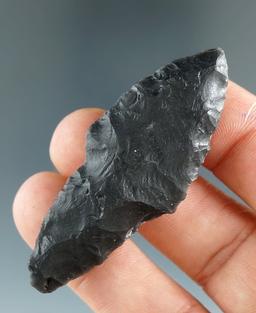 2 1/4" Lake Mojave made from Obsidian. Found in Southern Oregon.  Stermer COA.