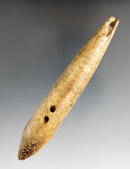 Uniquely drilled 5 7/8" Ivory Fishing Lure found in Alaska. Comes with a Bennett COA.