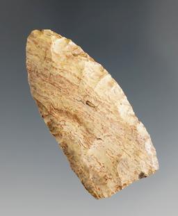 2 1/16" unfluted Paleo Lanceolate made from petrified wood found in Texas.