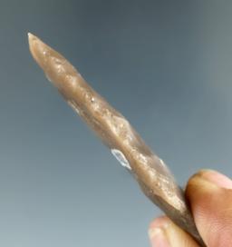 2 5/16" Double Tip Pedernales made from Edwards Plateau Chert, found in Kimble CO., Texas.