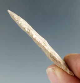 1 7/8" Early Archaic Atlatl Dart Point - Silicified Wood.  Comes with a Stermer COA.